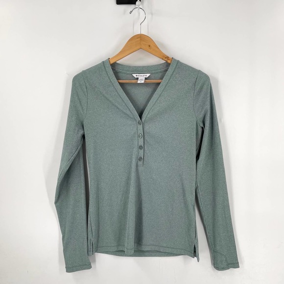 Athleta Green Long Sleeve Top - Picture 1 of 11
